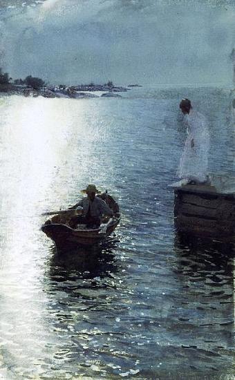 Anders Zorn Sommervergnugen oil painting image